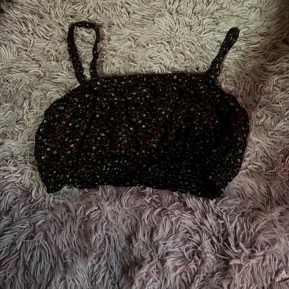 floral crop top Aeropostale size medium